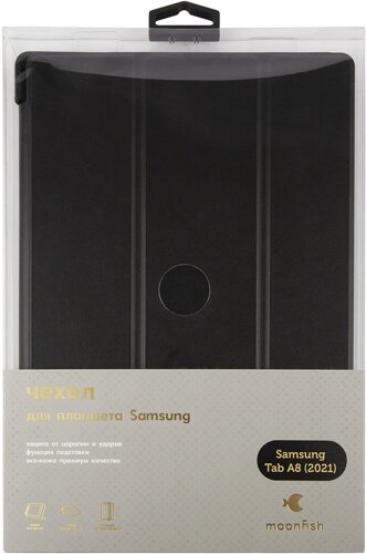 Чехол moonfish для Samsung Tab A8 10,5”2021) черный