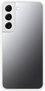 Чехол Samsung Frame Cover для Galaxy S22 прозрачный с белой рамкой