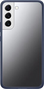 Чехол Samsung Frame Cover для Galaxy S22+ прозрачный с темно-синей рамкой