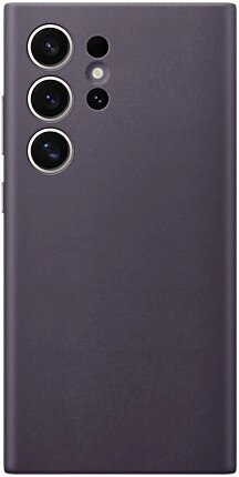 Чехол Samsung Vegan Leather Case S24 Ultra темно-фиолетовый