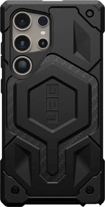 Чехол UAG Monarch Pro MagSafe для Galaxy S24 Ultra черный, карбон