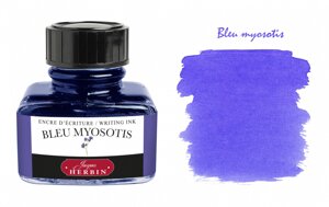 Чернила в банке Herbin, 30 мл, Bleu myosotis, Фиолетово-синий