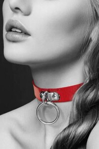 Чокер с кольцом collier fetish ROUGE bijoux pour toi