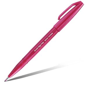 Фломастер-кисть Pentel "Brush Sign Pen" цвет бордовый