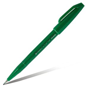 Фломастер-кисть Pentel "Brush Sign Pen" цвет зеленый