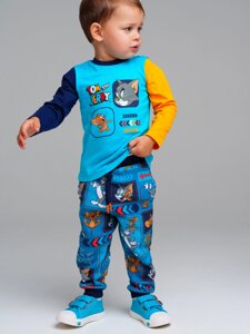 Фуфайка детская трикотажная для мальчиков (футболка с длинными рукавами)
