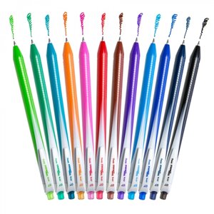 Гелевая ручка автомат Pentel "Energel" 0,7 мм одноразовая, темно-синий стержень
