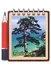 ГС Магнит Байкал панорама вид 3 (дерево)(7,5см)