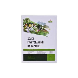 Холст грунтованный на картоне 280 г 35x45 см хлопок 100%