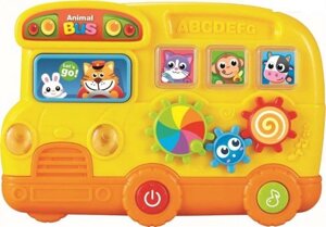 Игрушка, Автобус со зверятами (свет, звук) батарейки не входят в комплект
