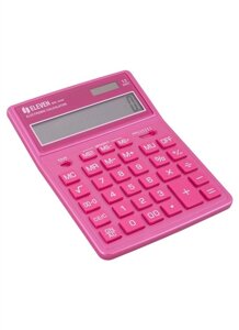 Калькулятор 12 разрядный настольный, 2-е питан., розовый, ELEVEN SDC-444