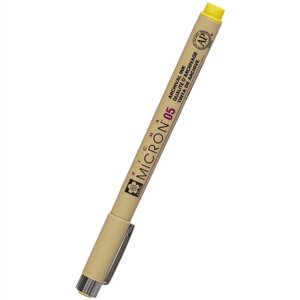 Капиллярная ручка «Pigma Micron», Sakura, 0.45 мм, жёлтая