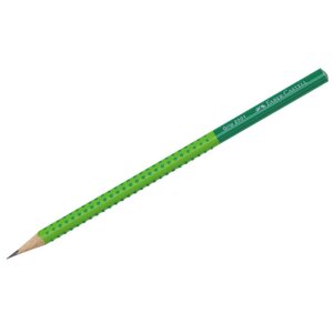 Карандаш чернографитный Faber-Castell "GRIP 2001 Two Tone" HB, трехгранный, корпус зеленый/св. зеленый