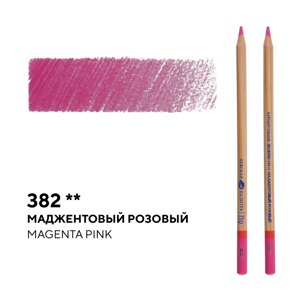 Карандаш профессиональный цветной "Мастер-класс"382, маджентовый розовый