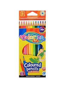 Карандаши цветные 12цв Colorino kids шестигранные, к/к, подвес, Colorino