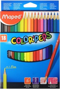 Карандаши цветные colorpeps, 18 цветов, MAPED