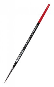 Кисть имитация колонка №1 круглая укороченная Talens "Amsterdam 371S" короткая ручка