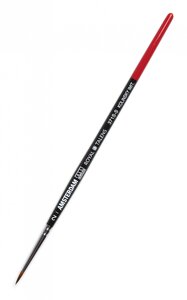 Кисть имитация колонка №2 круглая укороченная Talens "Amsterdam 371S" короткая ручка