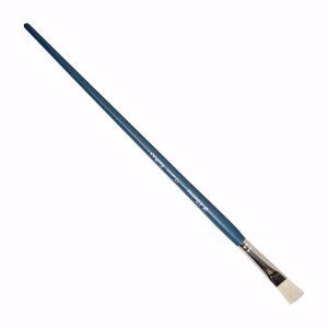 Кисть щетина №12 плоская Альбатрос "Байкал" длинная ручка