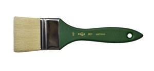 Кисть щетина №60 флейц Гамма, зелёная ручка