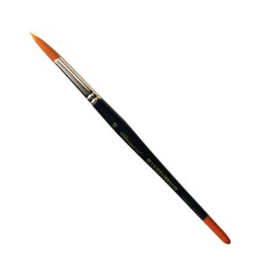 Кисть синтетика №10 круглая Leonard Acrylstyl "1158" короткая ручка жемчужно-синяя