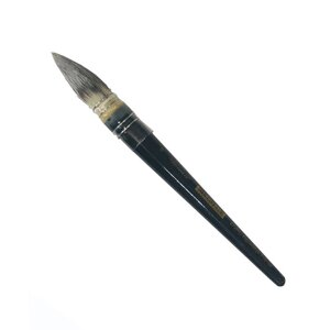 Кисть синтетика №10 круглая Leonard Aquarellys "872RO" короткая черная ручка с насечками