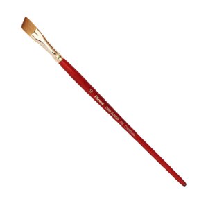 Кисть синтетика №14 скошенная Pinax "Oro Rosso 758" короткая ручка
