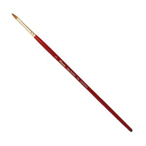 Кисть синтетика №2 овальная "язык" Pinax "Oro Rosso 756" короткая ручка