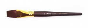 Кисть синтетика №24 плоская Pinax "Creative 694" жесткая, короткая ручка