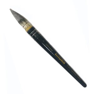 Кисть синтетика №8 круглая Leonard Aquarellys "872RO" короткая черная ручка с насечками