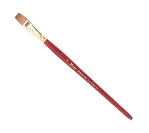 Кисть синтетика плоская Pinax "Oro Rosso 754" короткая ручка