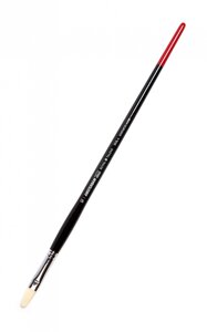 Кисть синтетика жесткая №10 овальная удлиненная Talens "Amsterdam 353L" длинная ручка
