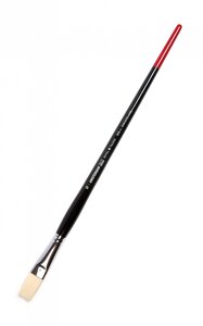 Кисть синтетика жесткая №16 плоская удлиненная Talens "Amsterdam 352L" длинная ручка