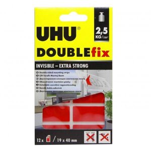 Клеящие подушечки UHU "Double fix" прозрачные