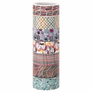 Клейкие WASHI-ленты для декора Микс №3, 15 мм х 3 м, 7 цветов, рисовая бумага