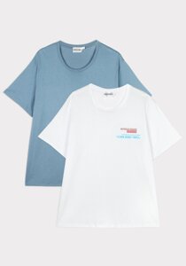 Комплект мужских футболок с принтом