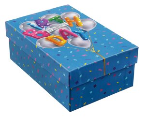 Коробка подарочная Birthday 18*12*7см, картон