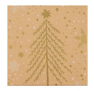 Коробка подарочная Craft snowflaces 18*18*7,5см, Новый год, картон