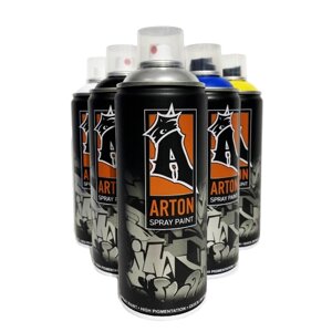 Краска для граффити Arton 400 мл в аэрозоли, Coal