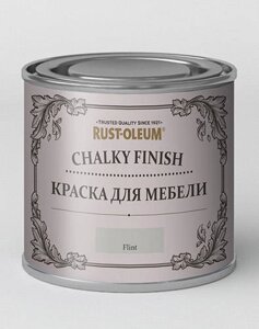 Краска для мебели ультраматовая Rust-oleum "Chalky" банка 125 мл, цвет камень галька