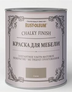 Краска для мебели ультраматовая Rust-oleum "Chalky" банка 750 мл, цвет какао