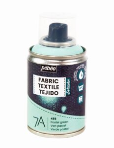 Краска для текстиля Pebeo "7А Spray" в аэрозоли, 100 мл, пастельный зеленый