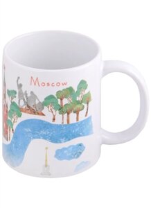 Кружка Карта Москвы (керамика) (330мл) (mug101) (Magniart)