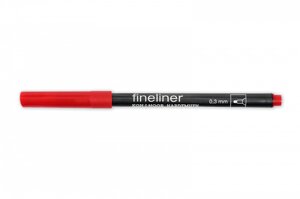 Линер Koh-I-Noor "Fineliner" 0,3 мм, красный тёмный