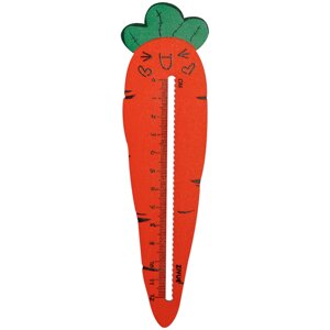 Линейка деревянная MESHU "Carrot" 12 см, европодвес
