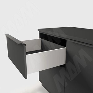 LS BOX комплект ящика 400 мм, цвет белый (боковины h173 мм с направляющими плавного закрывания) (LS173400W)
