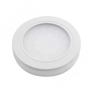 LUNA Светодиодный светильник точечный круглый, белый, 12V, нейтральный белый 4000К, 2W (LN12-RNO-WT-NW2)