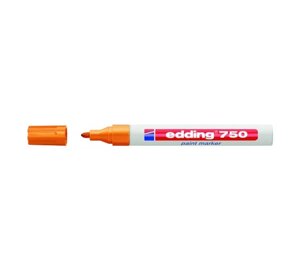 Маркер декоративный лаковый Edding "750" 2-4 мм с круглым наконечником, оранжевый