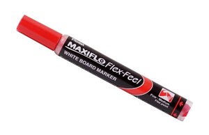 Маркер для досок с жидкими чернилами и кнопкой подкачки чернил Pentel "Maxiflo" 1-5 мм, красный