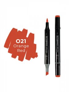 Маркер двухсторонний на спиртовой основе Sketchmarker Brush Цвет Оранжево-красный